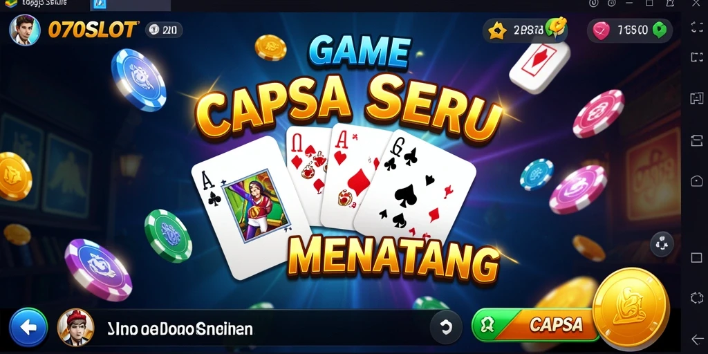 Antarmuka interaktif permainan Capsa 070SLOT.