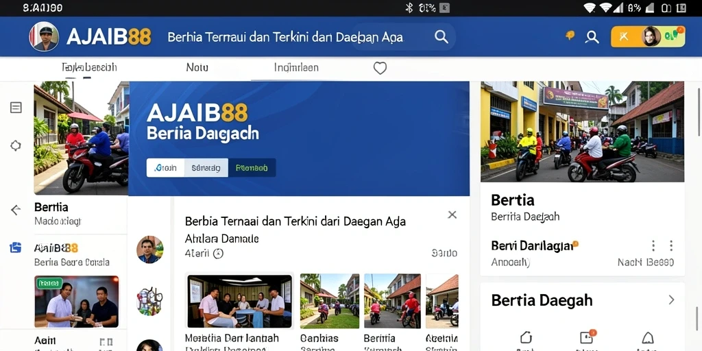 Antarmuka aplikasi AJAIB88 yang ramah pengguna.
