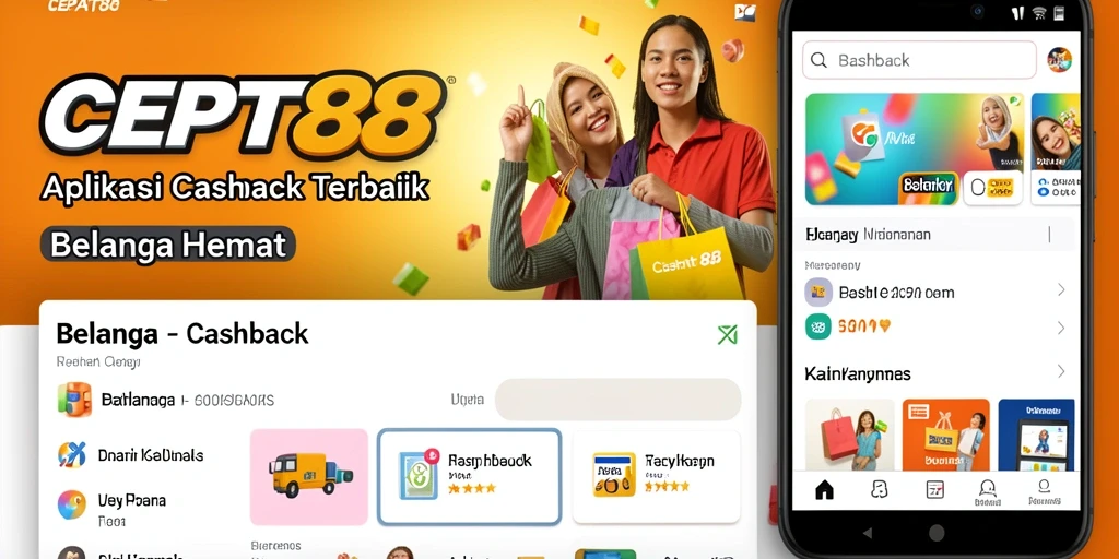 Screenshot antarmuka aplikasi CEPAT88 menampilkan fungsi cashback yang menarik.