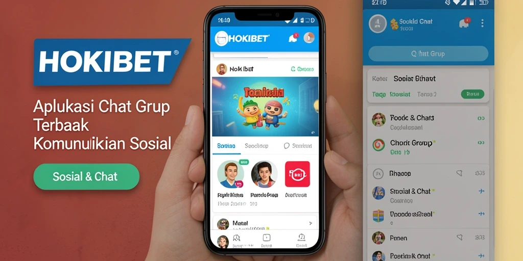 Antarmuka HOKIBET yang menarik untuk Chat Grup.