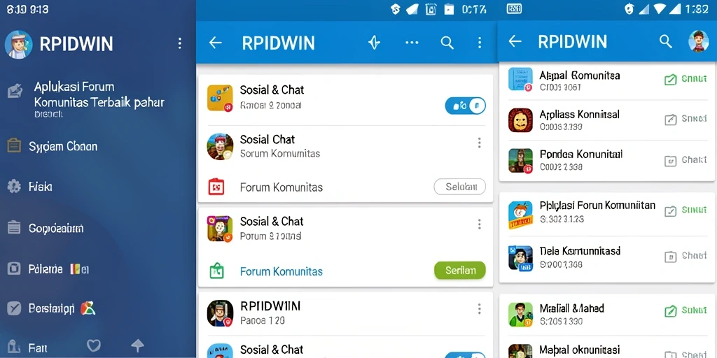 Antarmuka RPIDWIN yang ramah pengguna untuk forum komunitas.